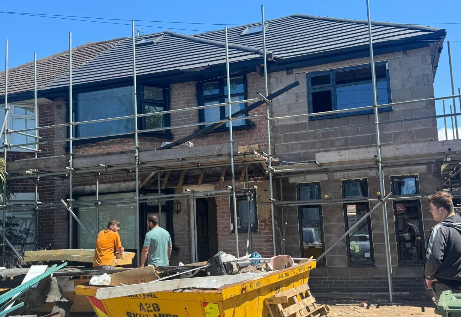 After re-roof and double story extension wallasey village